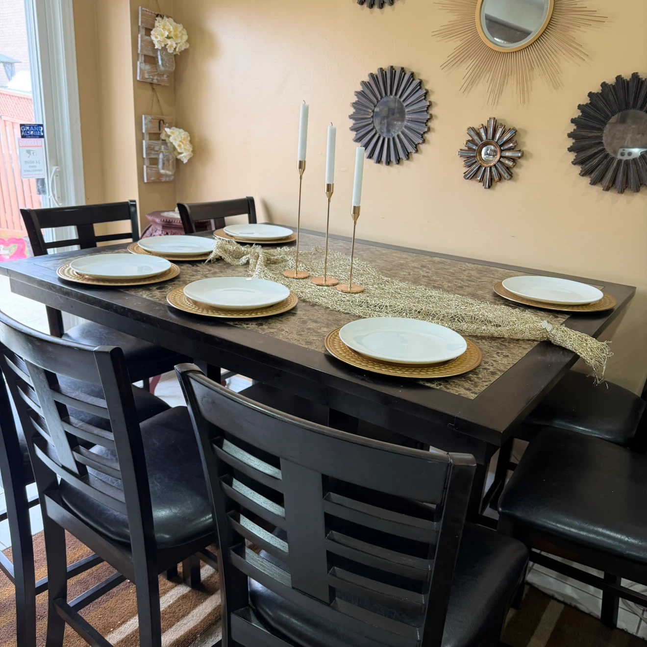 Dining table set with 8 chairs - photo 2