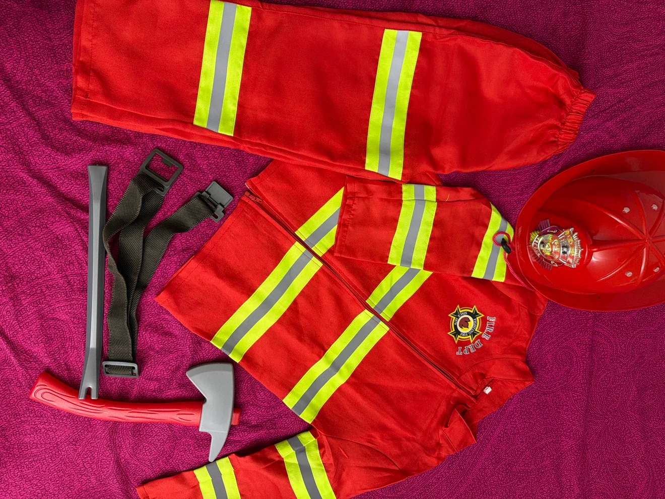 Kids Firefighter Halloween Costume Set