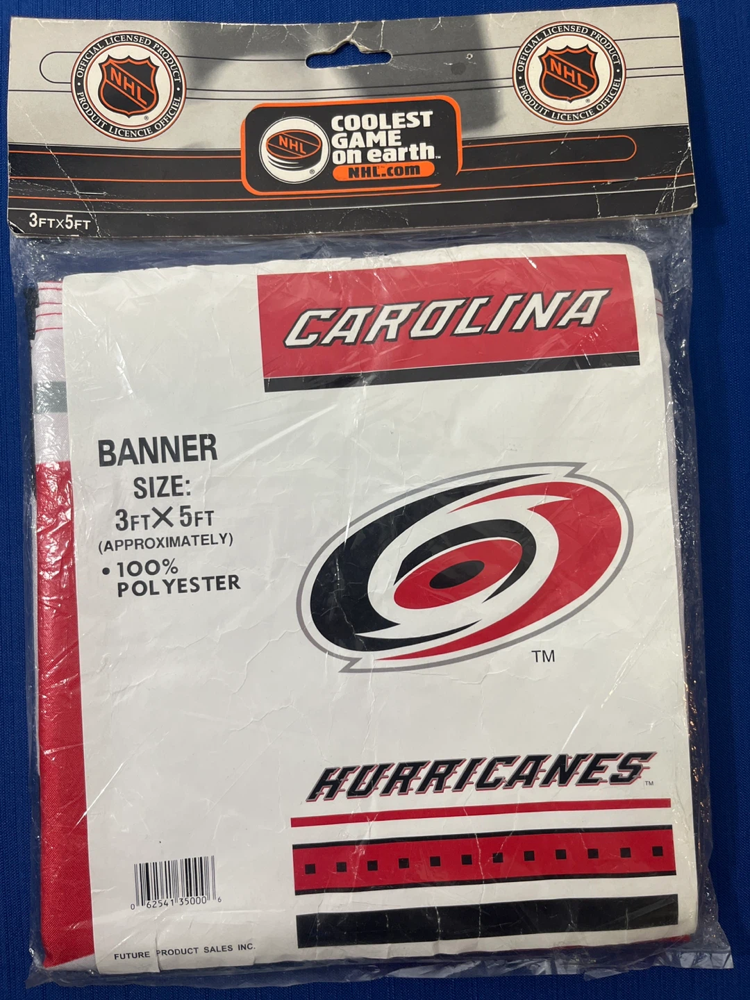 VINTAGE 90s/00s CAROLINA HURRICANES FLAG – BRAND NEW & SEALED! 🔥