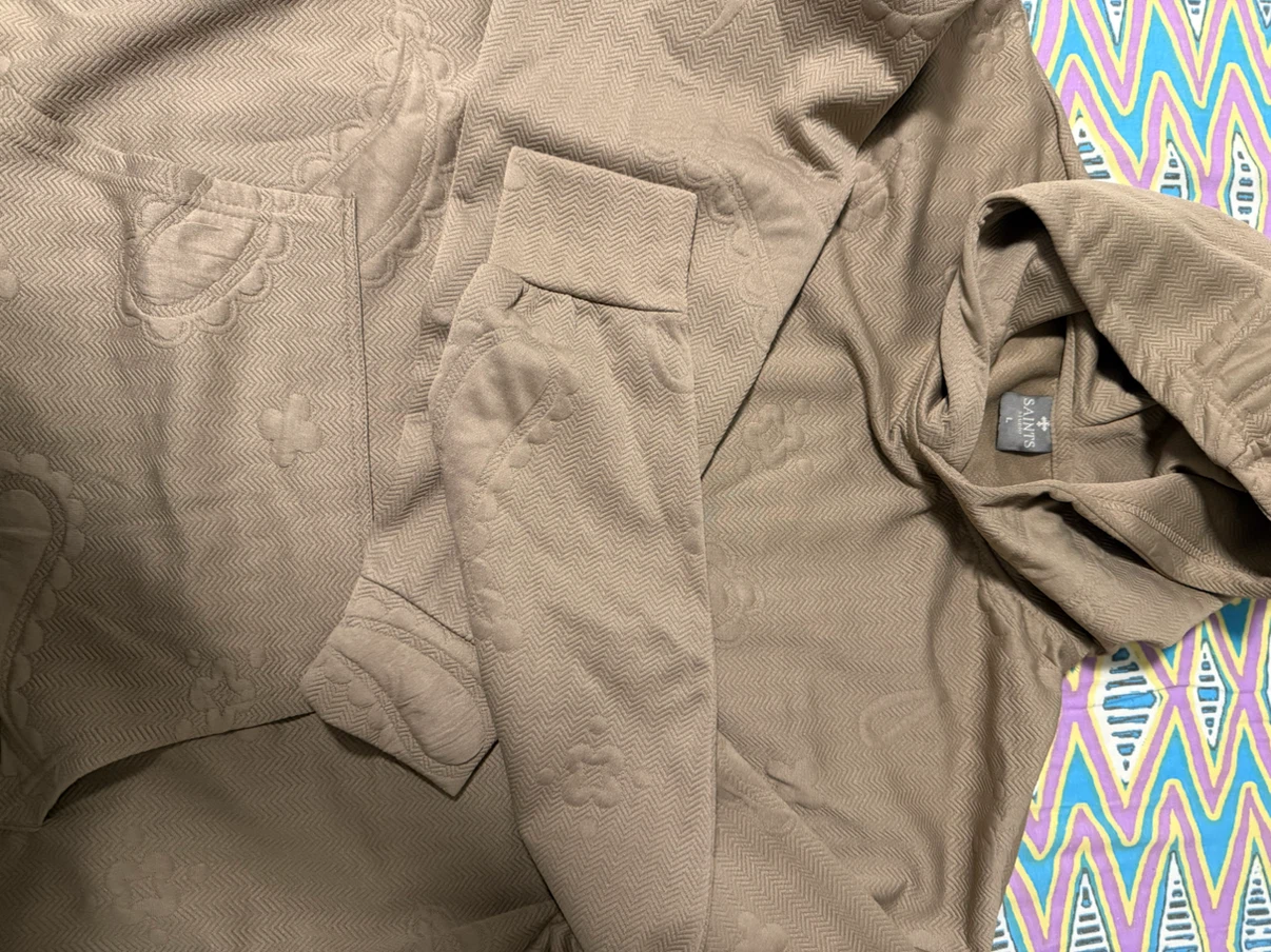 Mint Condition- Saints Hoodie Large Taupe