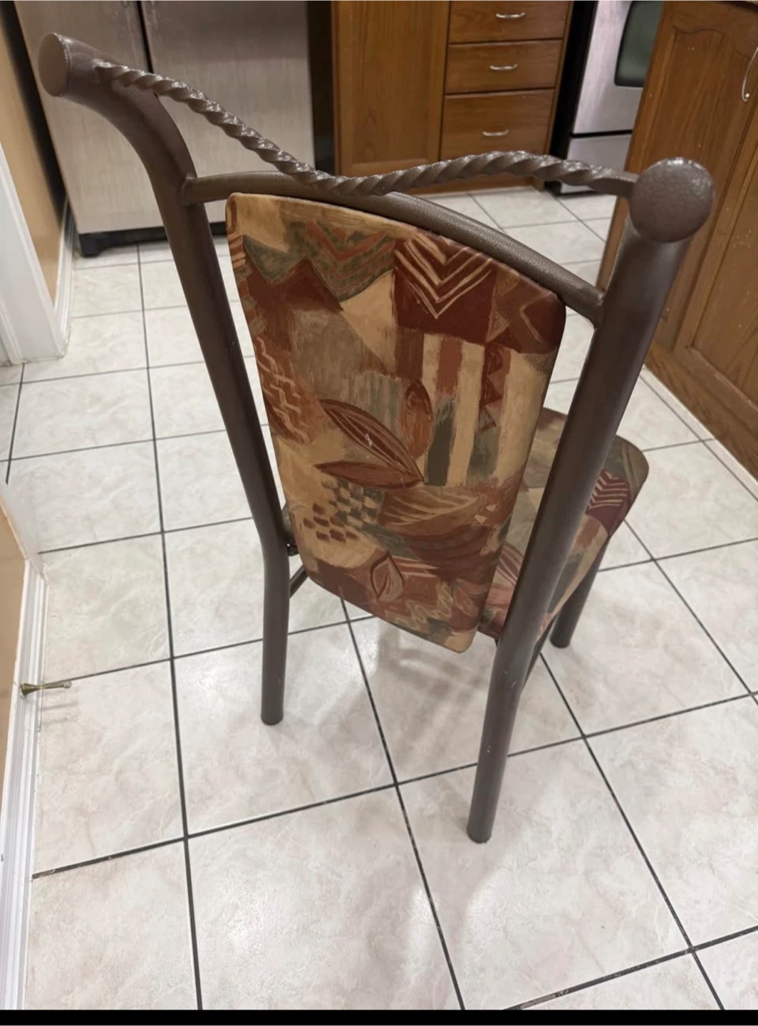 Set of six Metal Dining Chairs
