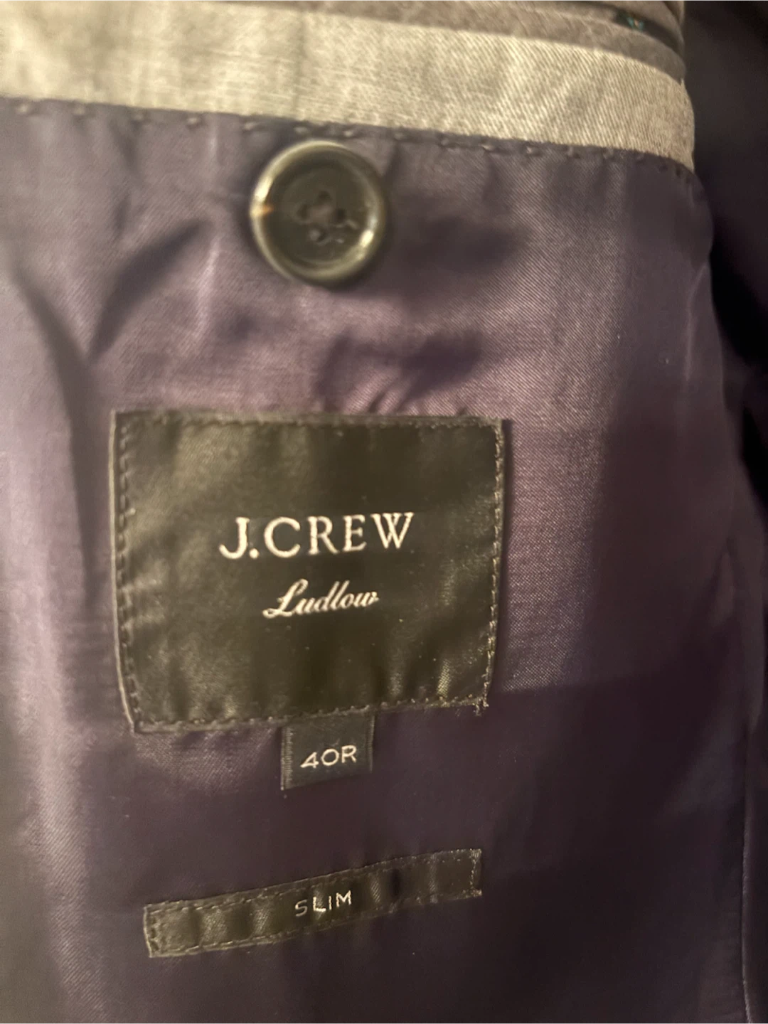 Mens J Crew Suit Jacket Loro Piana Fabric Small - photo 3
