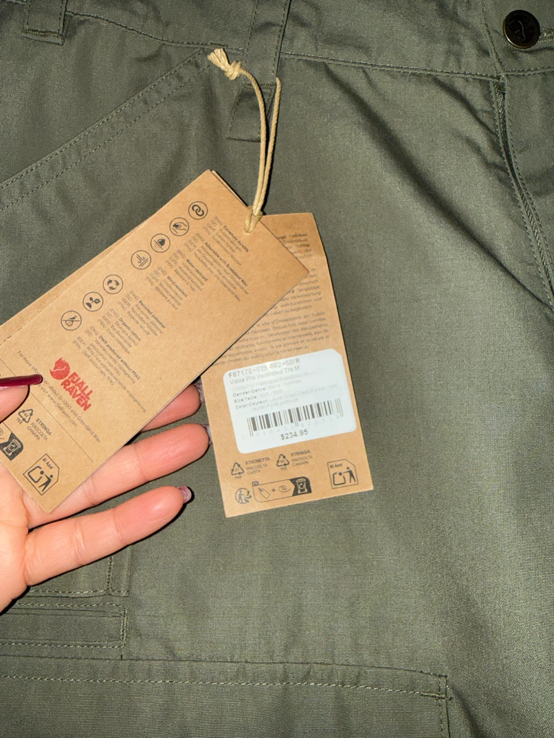 Fjallraven VIDDA PRO TROUSERS - Size 34” Men’s - NEW - photo 3