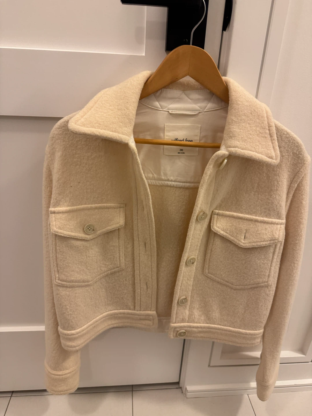 Wilfred Free Wool-Blend Cropped Jacket