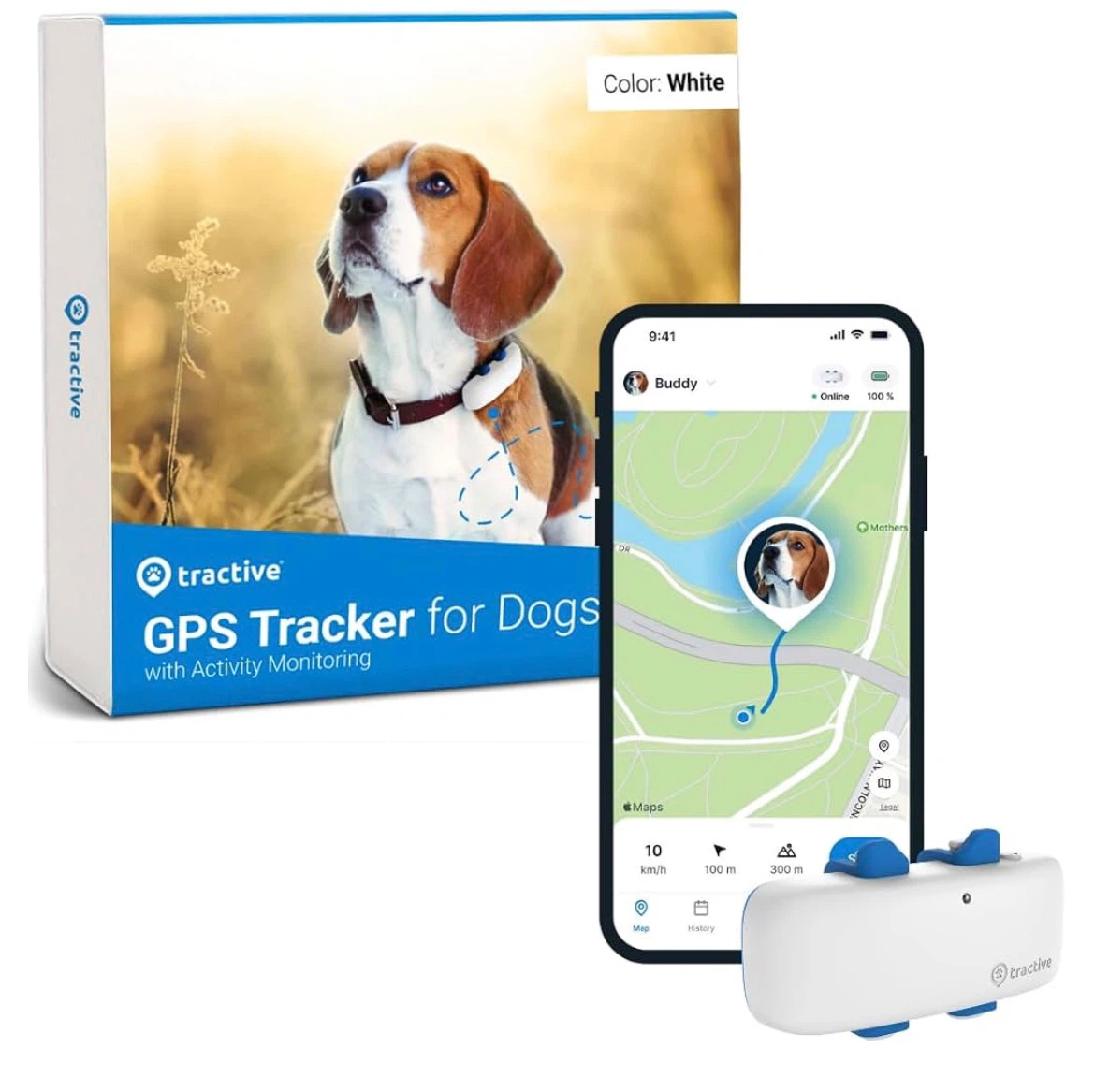 Unopened tractive GPS tracker for dogs with activity monitoring