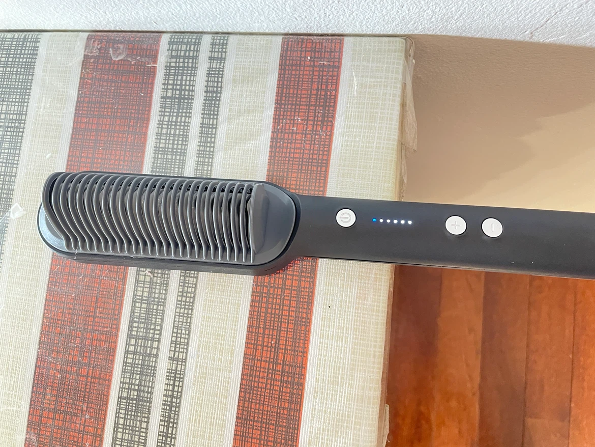 Temperature Control Hair Straightening Comb
