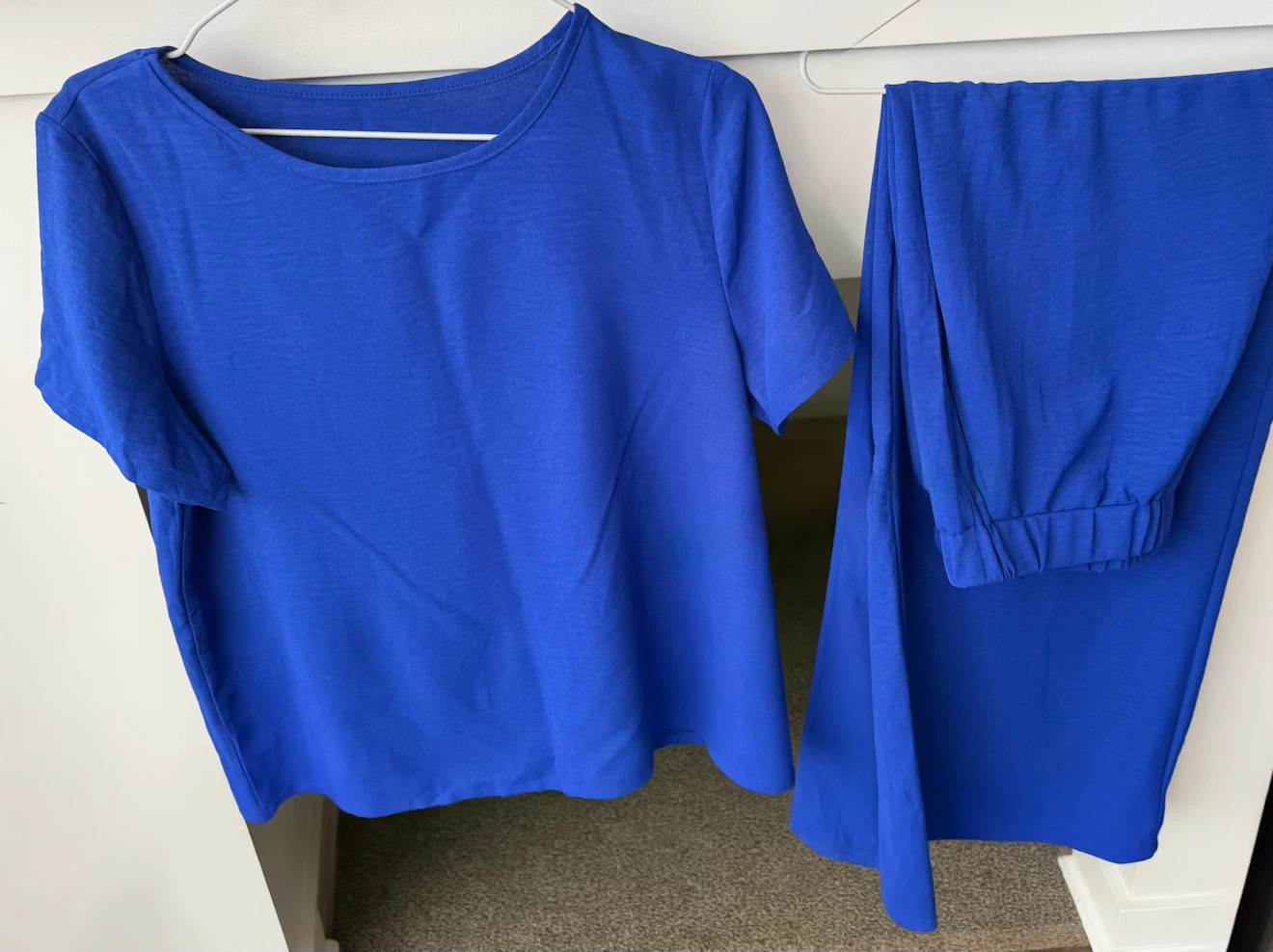 Blue Short Sleeve Wide Leg Pant Set 💙💙💙 - photo 2