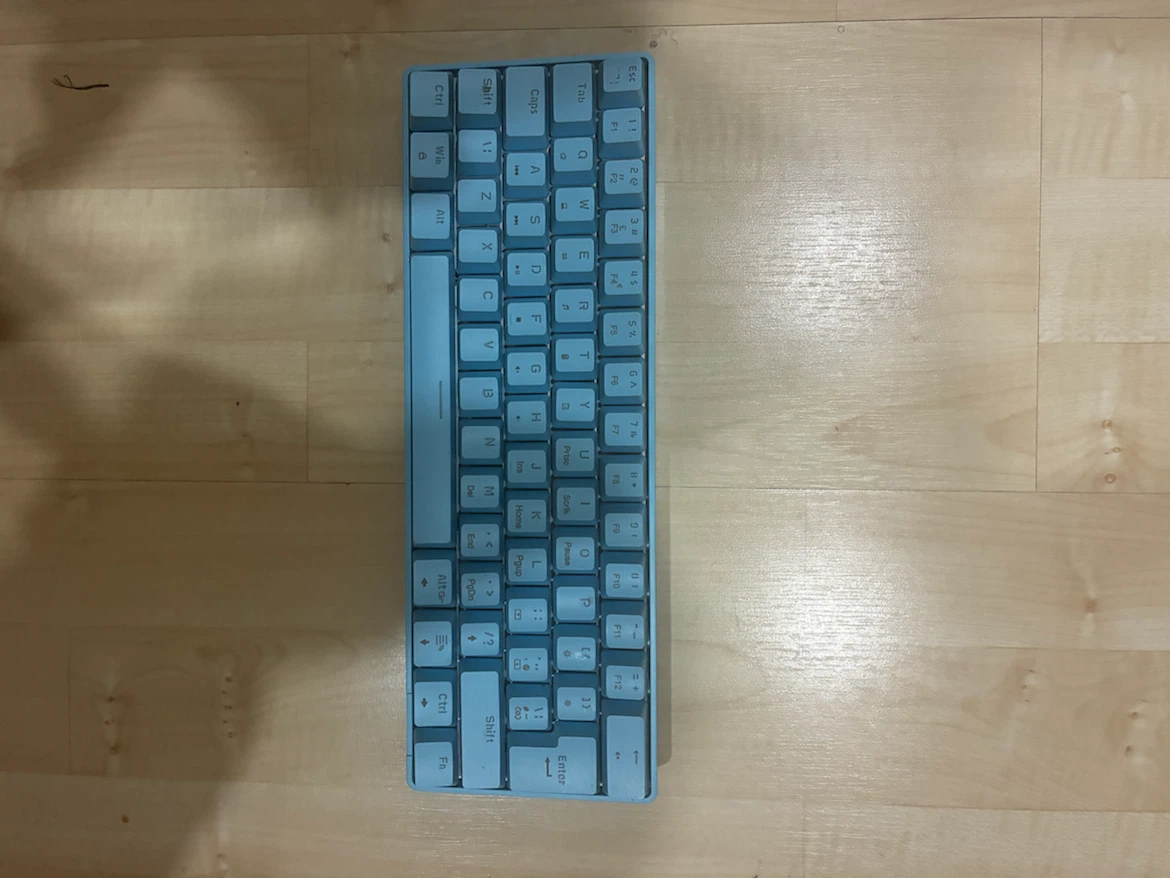 Light Blue 60% Mechanical Keyboard