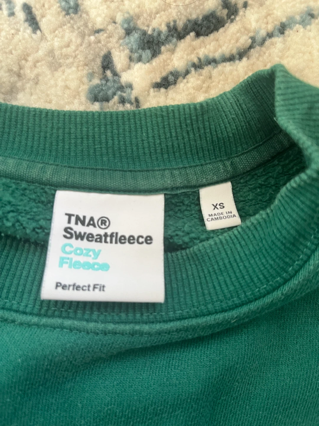TNA Sweatfleece Cozy Fleece Crewneck - Green - photo 2