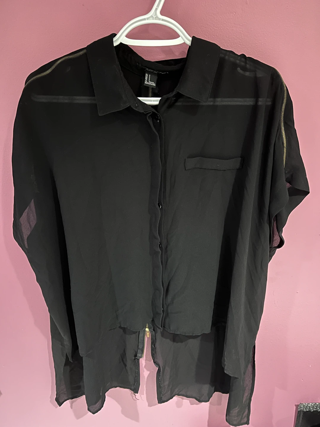 Black Sheer Shirt