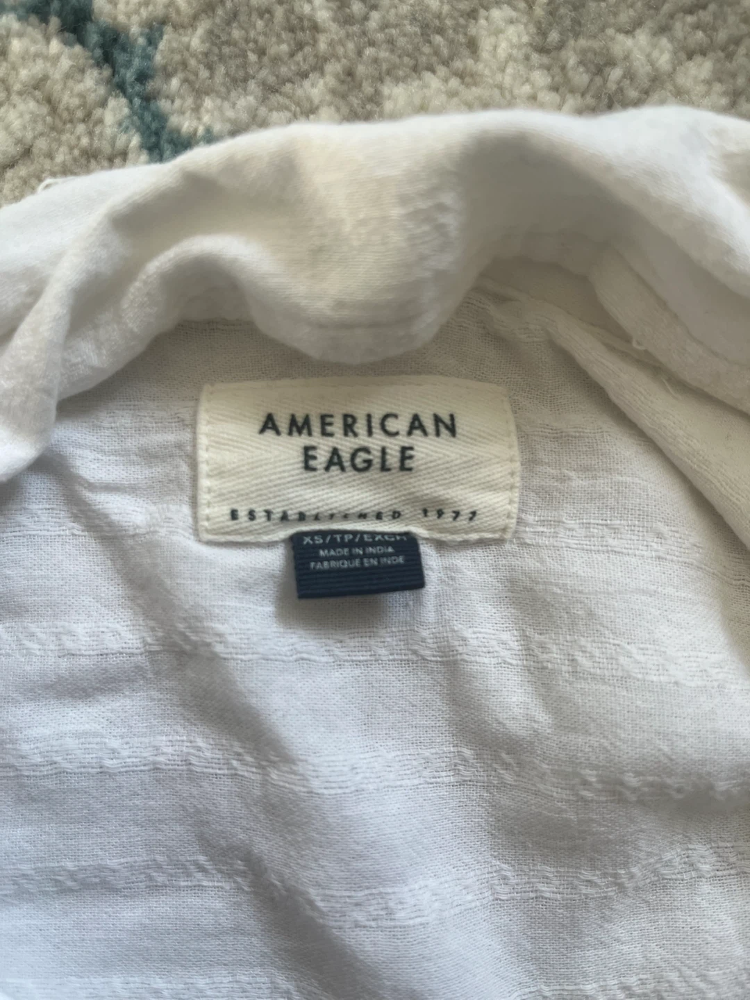 American Eagle White Button-Down Shirt - photo 2