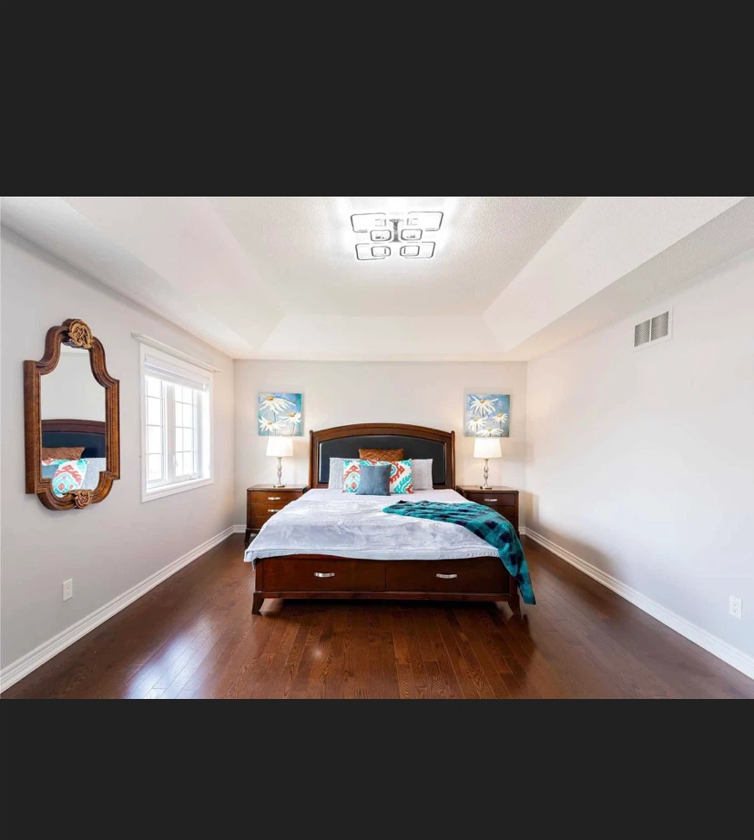 Dark Wood king Storage Bed Frame with two side tables - photo 4