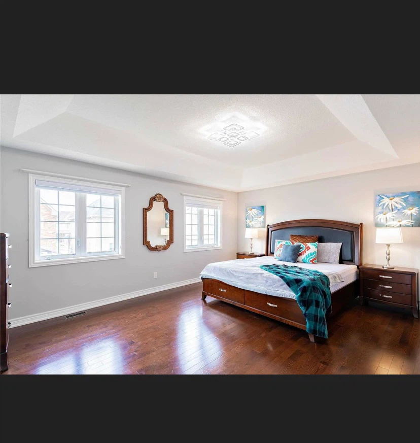 Dark Wood king Storage Bed Frame with two side tables - photo 5