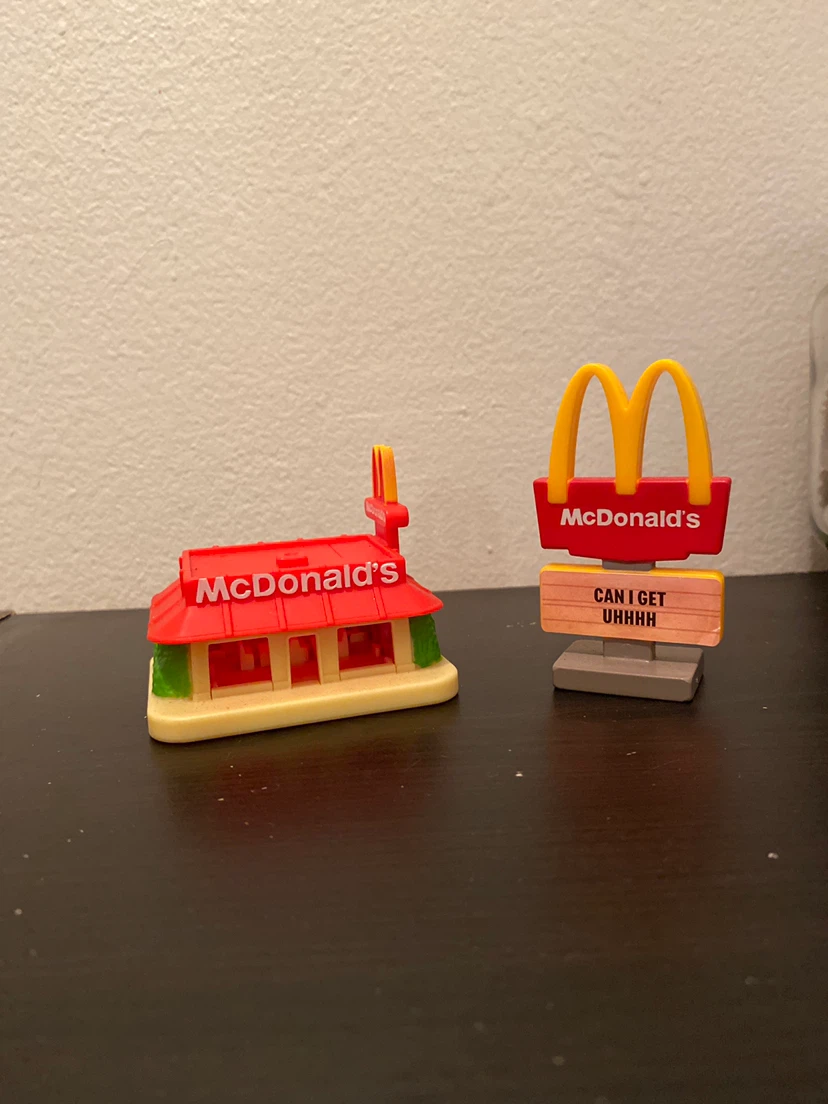 McDonald's Mini Restaurant and Sign Playset