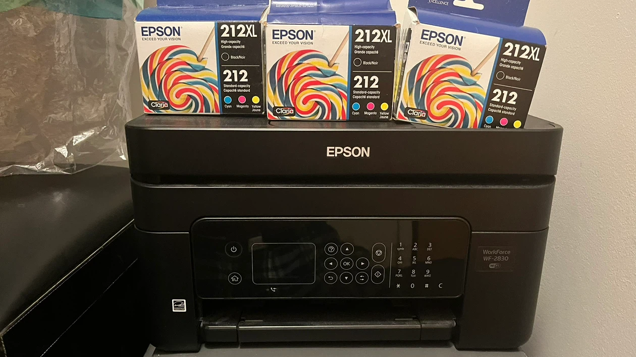 Epson printer with brand new sealed  ink cartridges