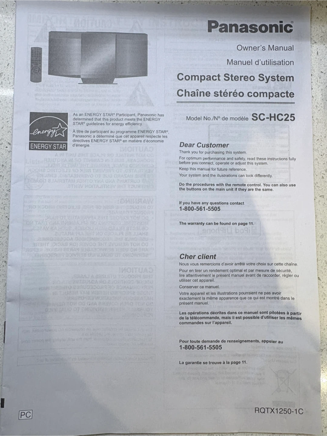 Panasonic Compact Stereo System SC-HC25 - photo 4