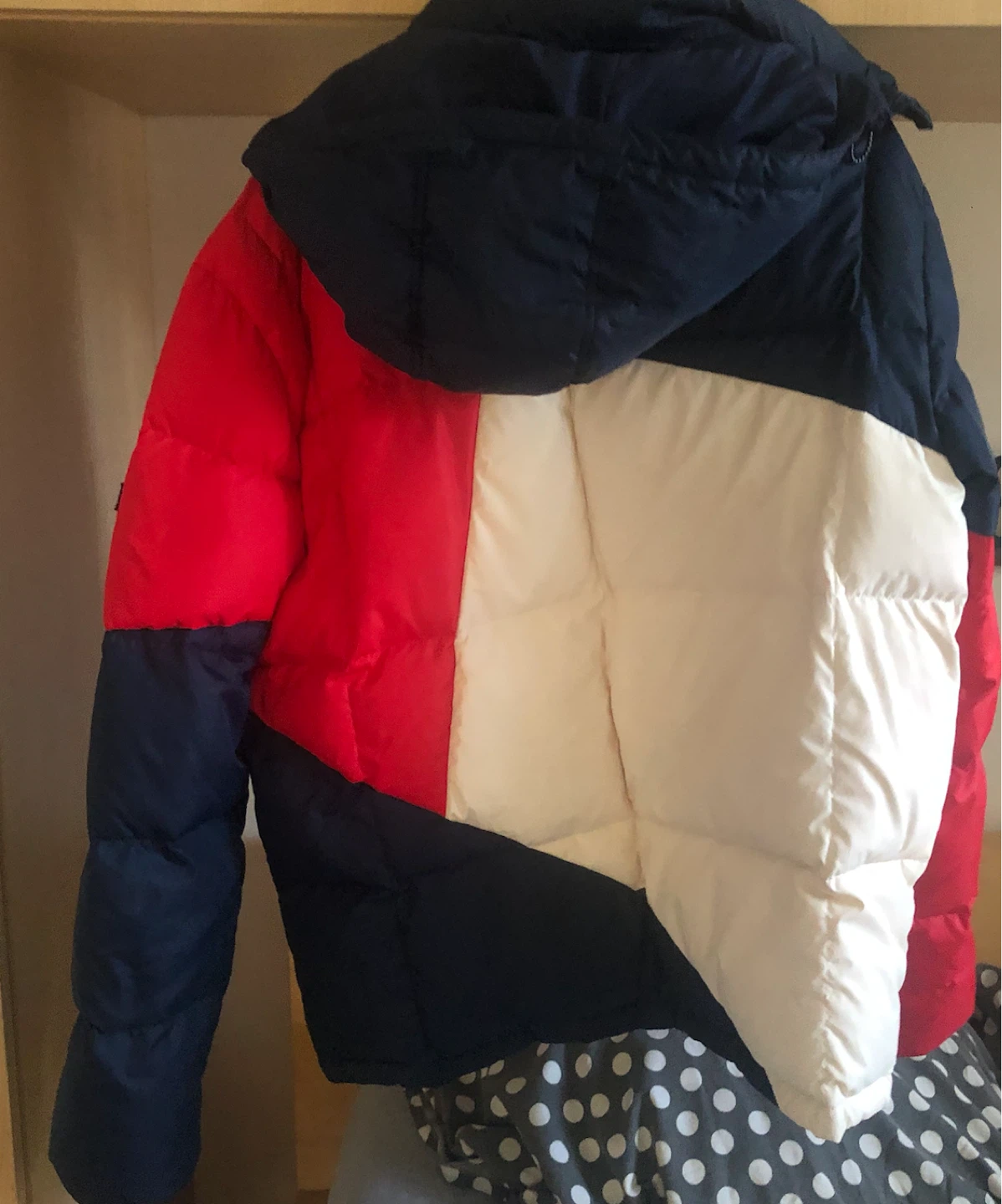 Tommy Hilfiger colour-block puffer jacket