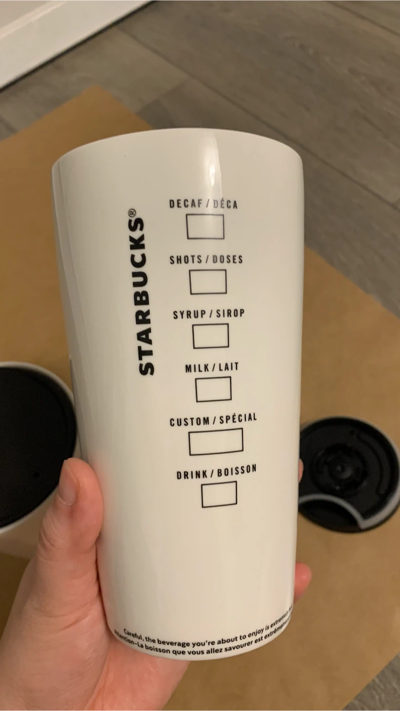 Starbucks Ceramic Tumbler with Lid – Never Used - photo 4