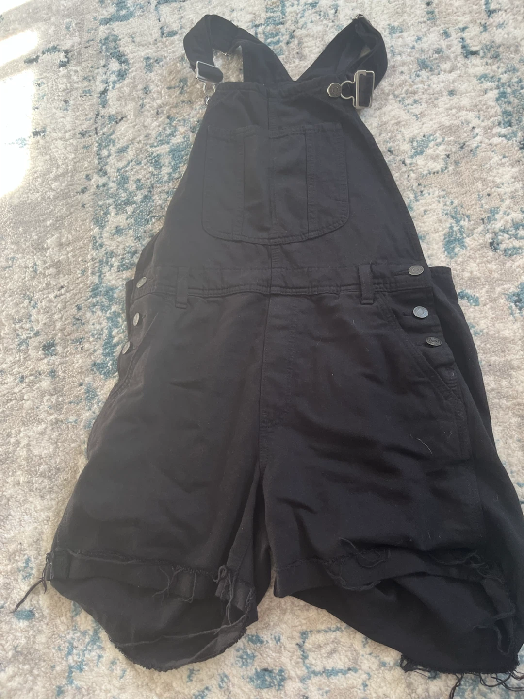 Gap Black Denim Overalls