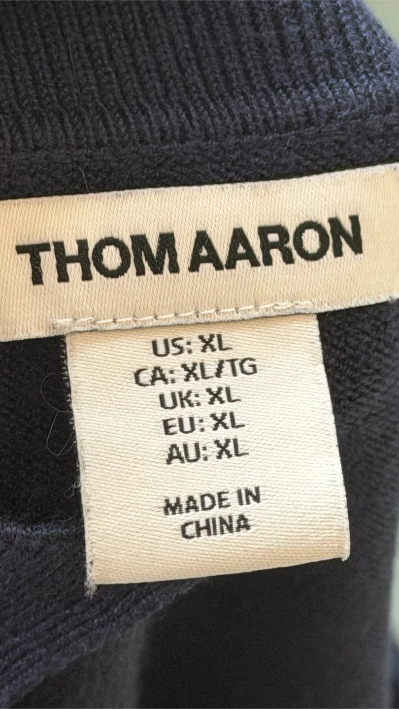 Thom Aaron Navy Polo Shirt - photo 2