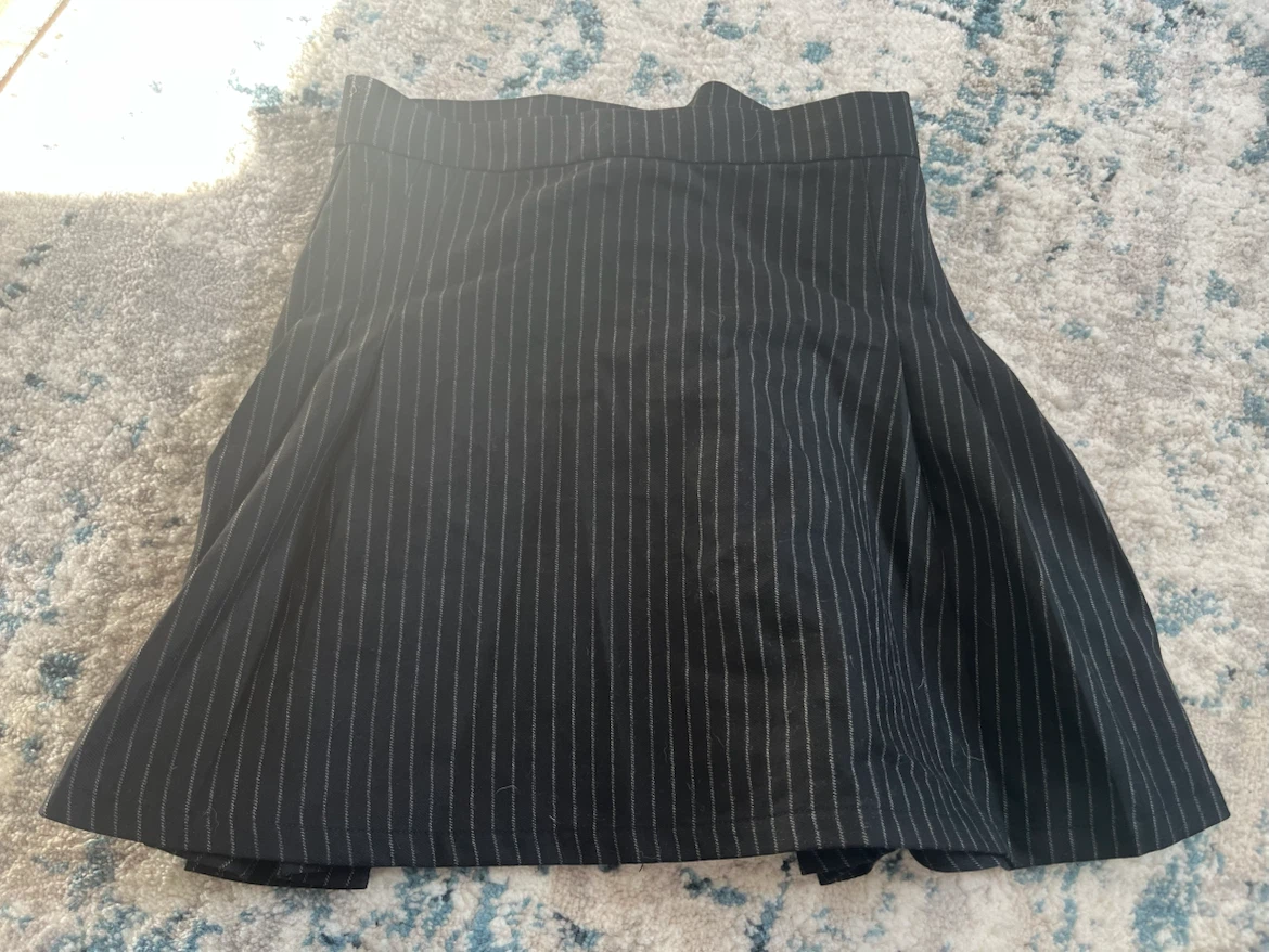 Garage Pinstripe Mini Skirt