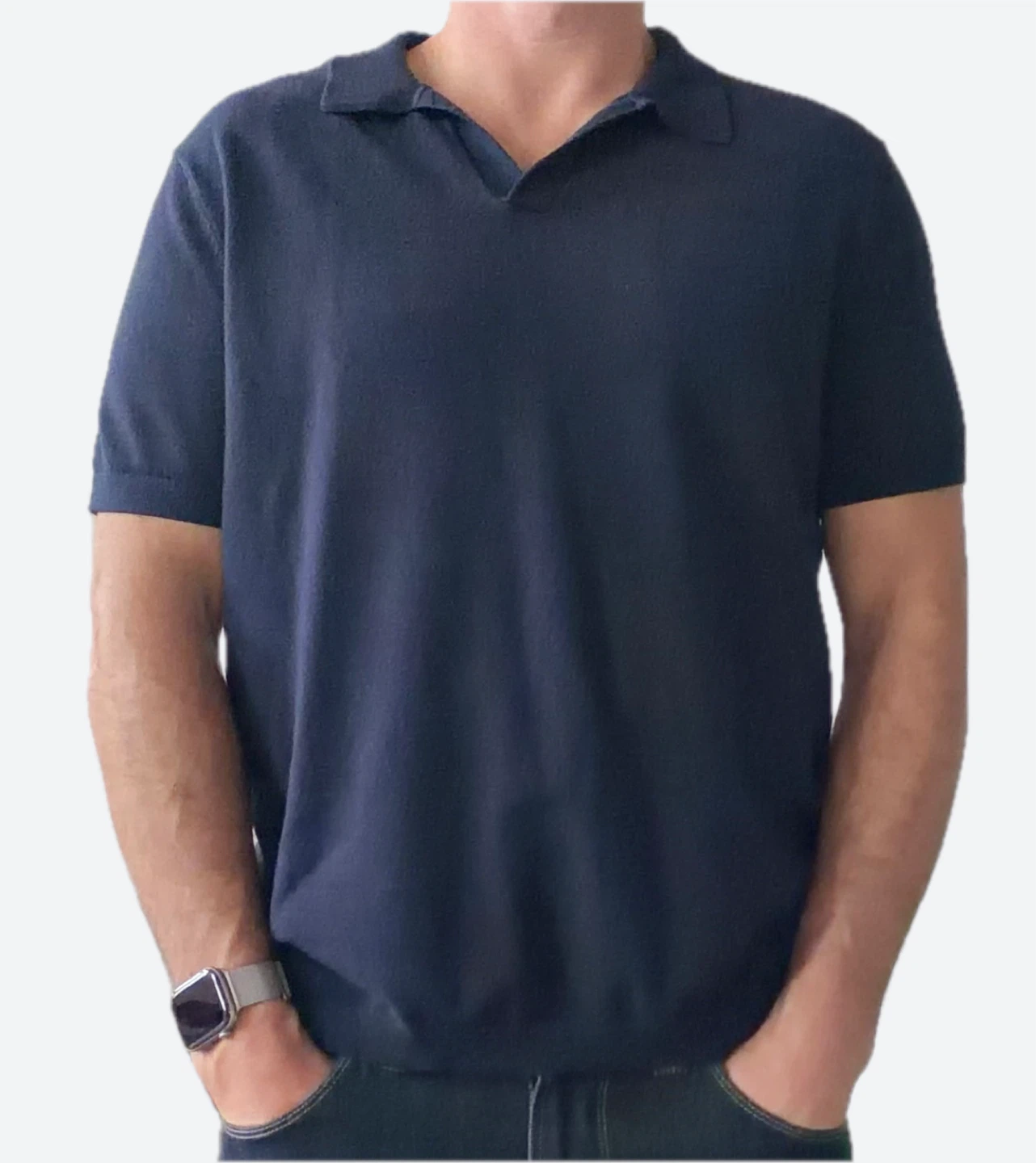 Thom Aaron Navy Polo Shirt