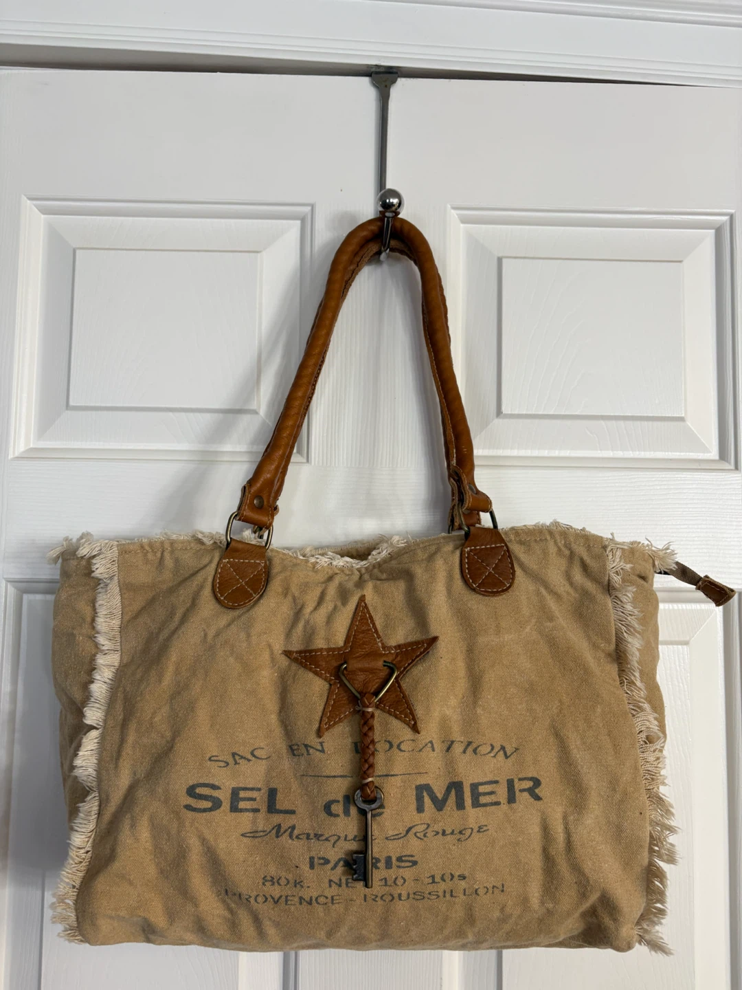 “Sel de Mer” Upcycled Canvas Tote Bag
