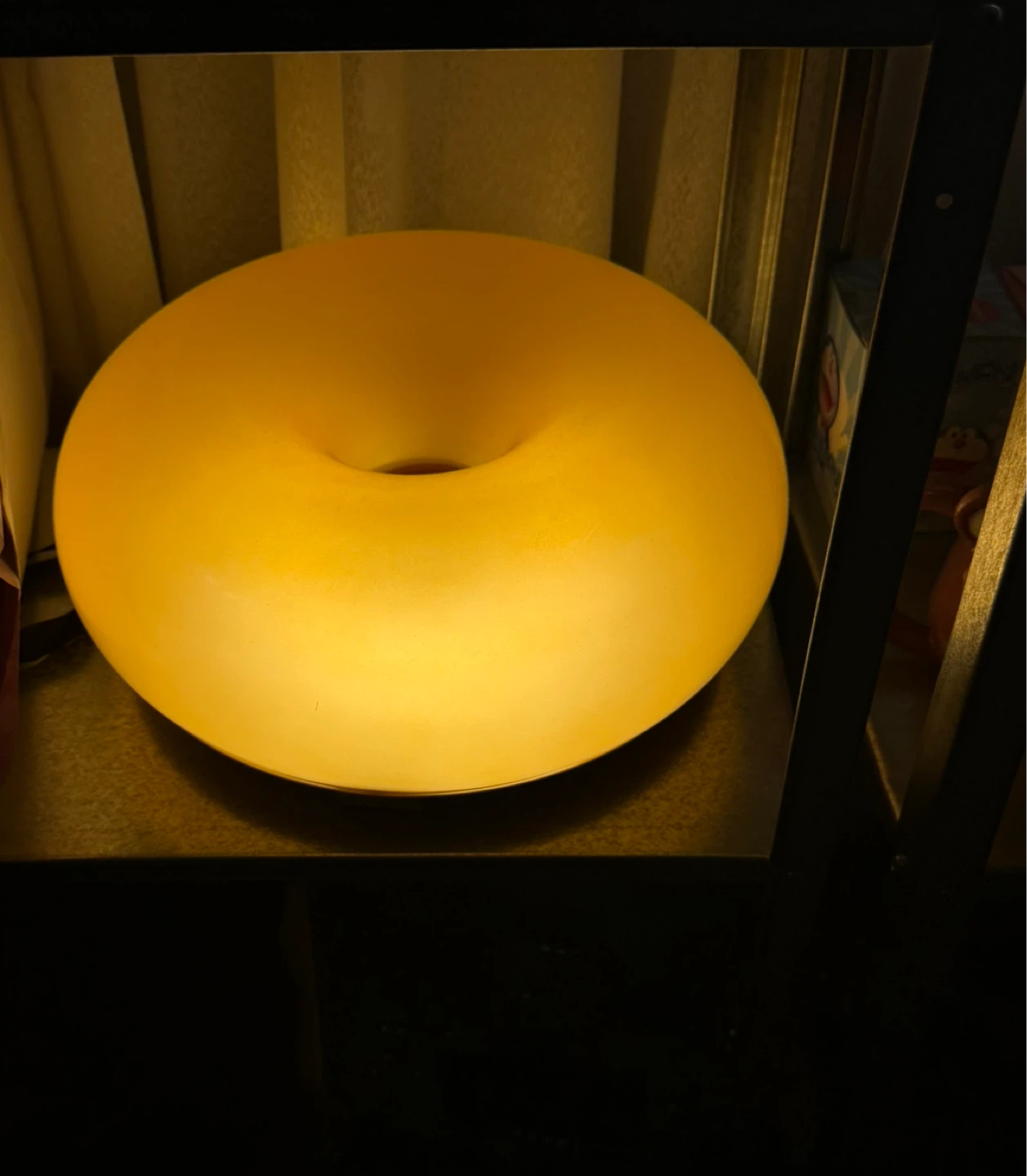 IKEA VARMBLIKT Orange Glass LED Lamp