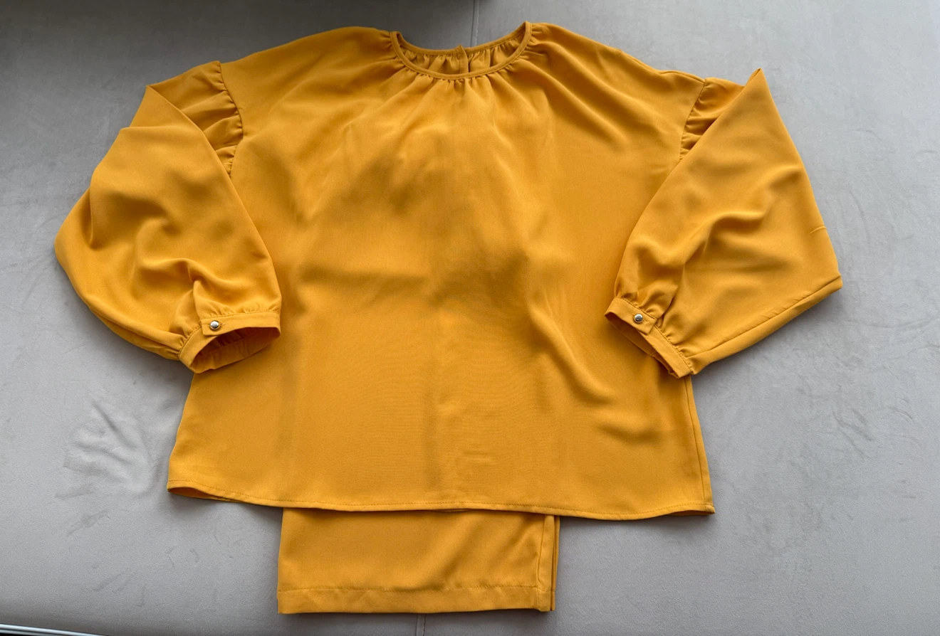Mustard Yellow Two-Piece Set