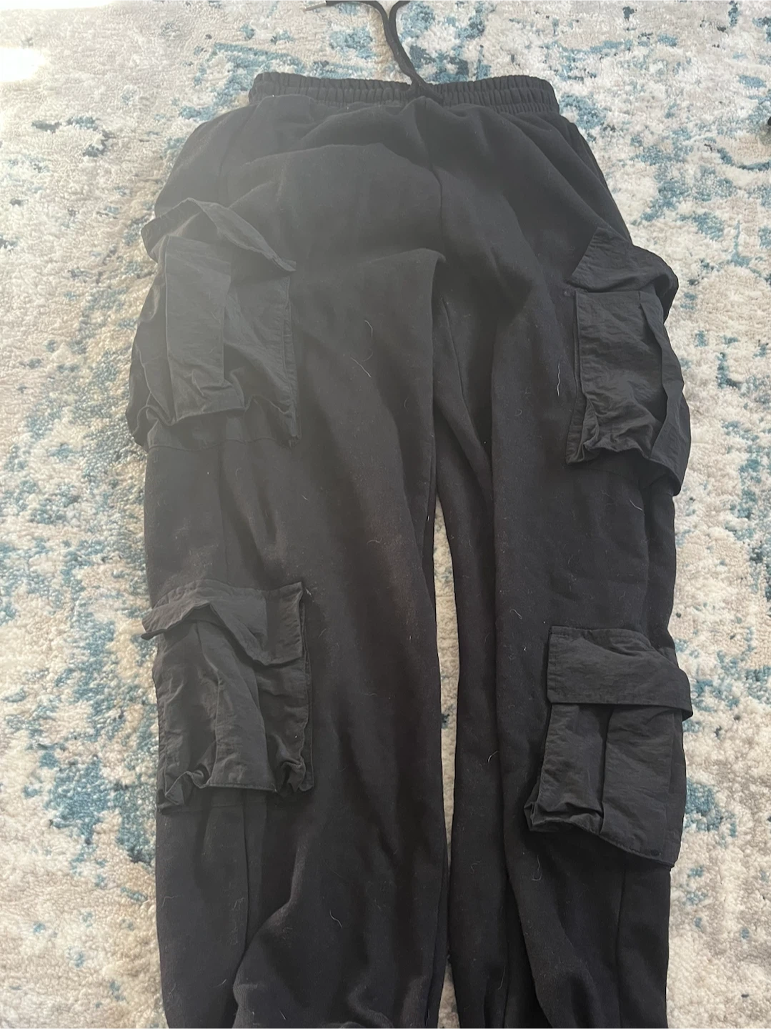 Garage Black Cargo Joggers