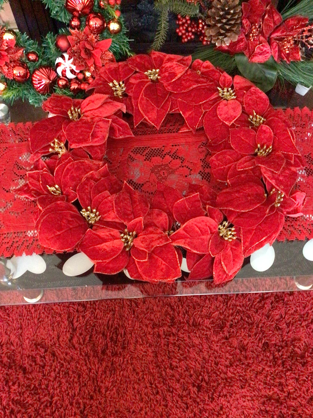 Set of three Christmas wreaths - photo 3
