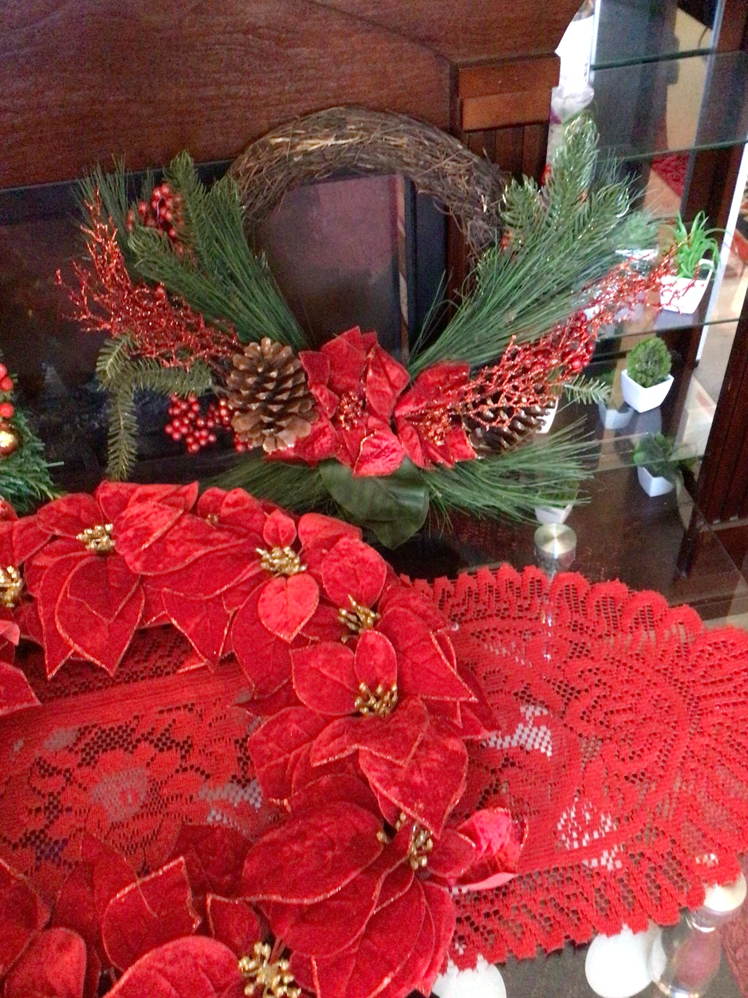 Set of three Christmas wreaths - photo 4
