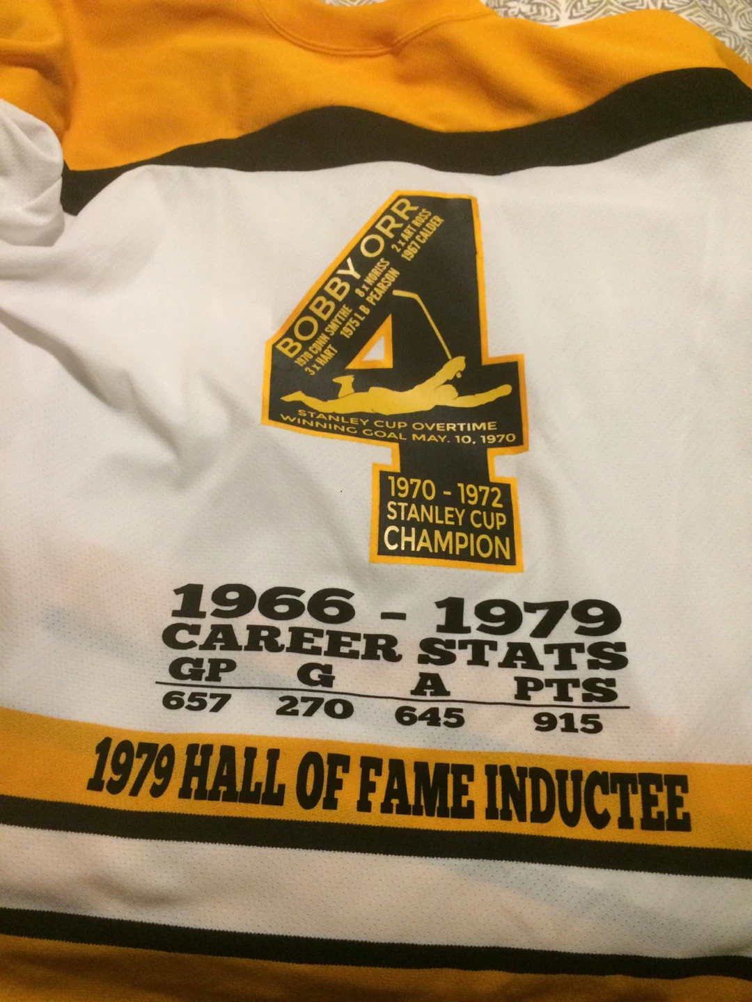 Bobby Orr Boston Bruins Commemorative Jersey