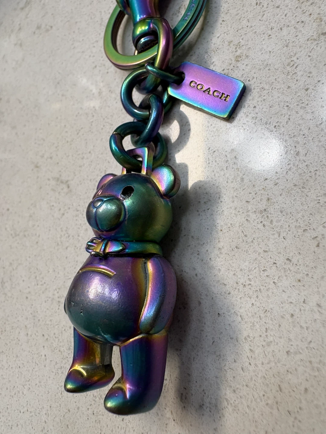 Coach 3D Iridescent Finish Bear Bag Charm & Keyring - photo 4