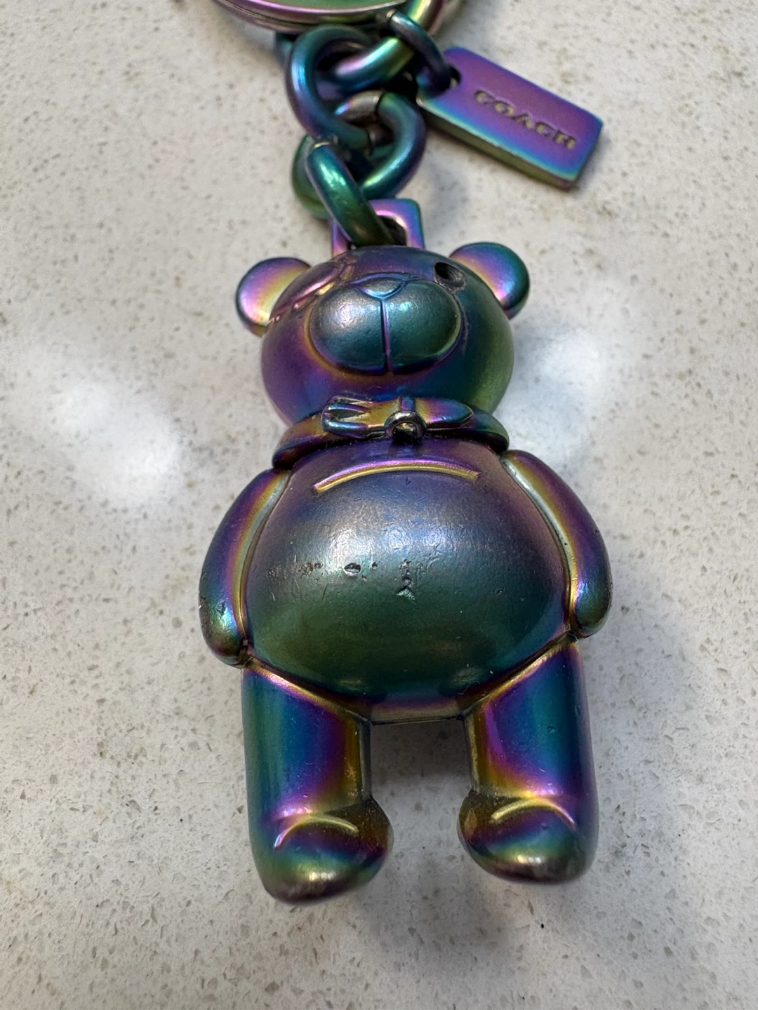 Coach 3D Iridescent Finish Bear Bag Charm & Keyring - photo 5