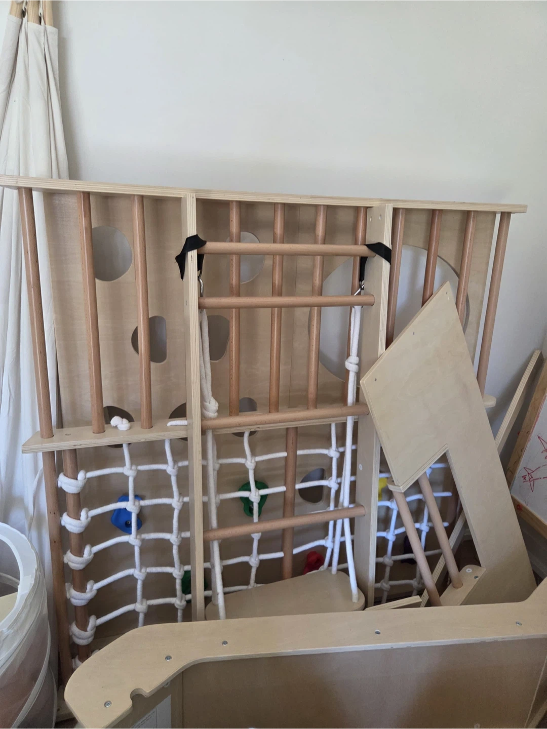 8-in-1 Indoor Wooden Jungle Gym - photo 2