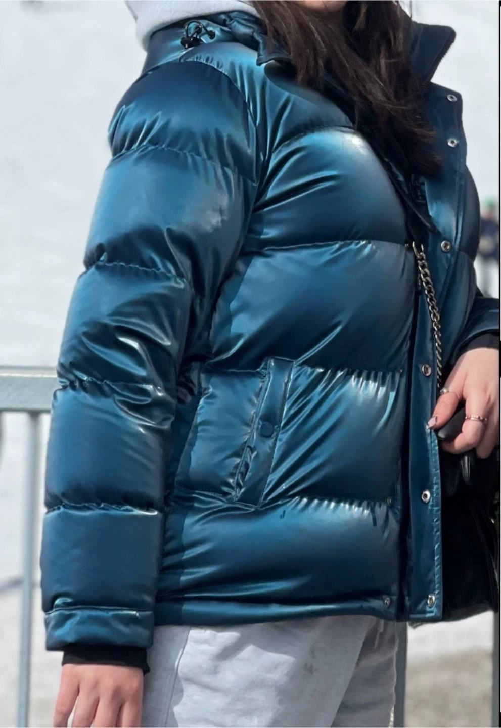 Aritzia Blue Puffer Jacket - photo 2