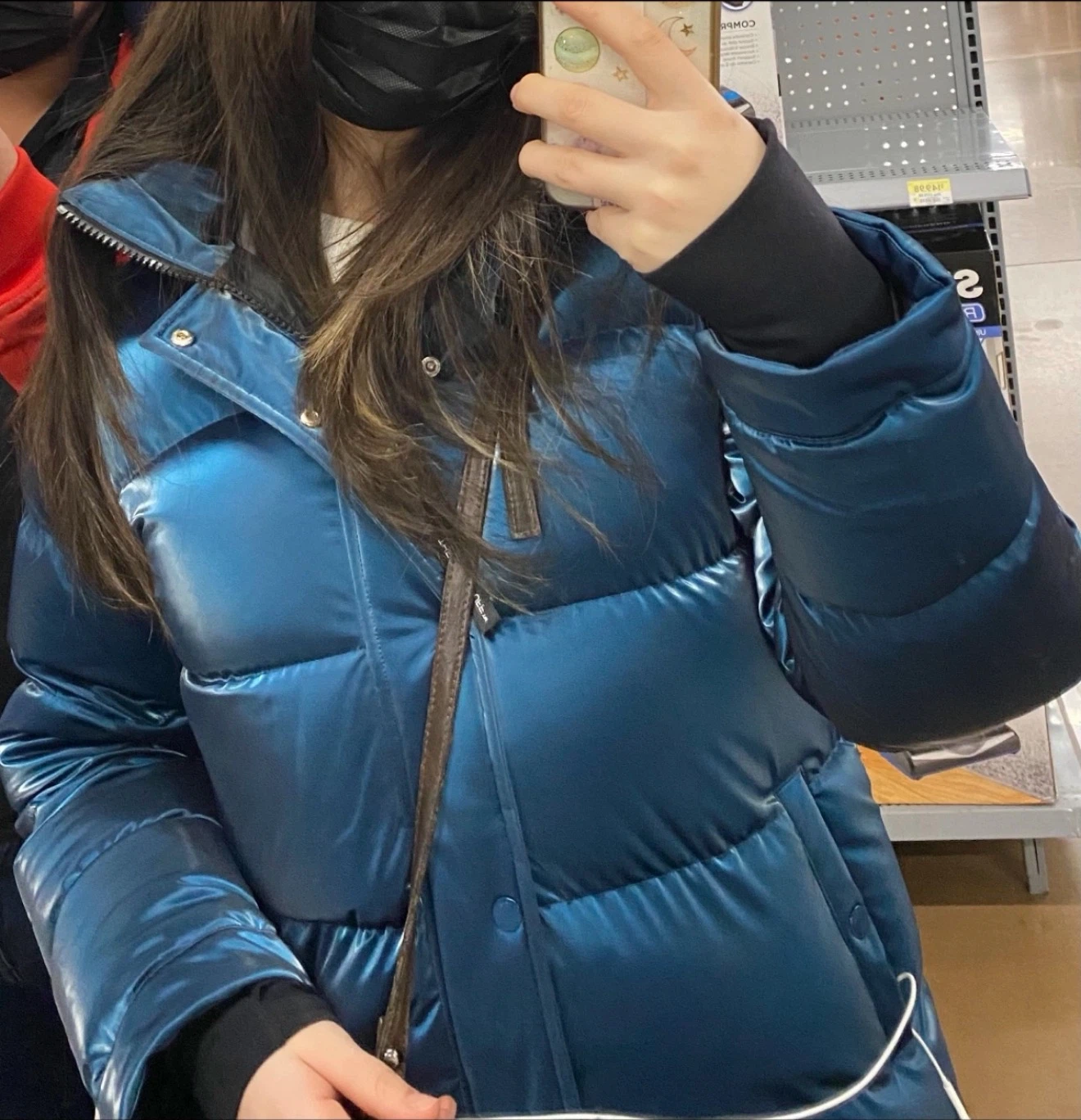 Aritzia Blue Puffer Jacket - photo 3