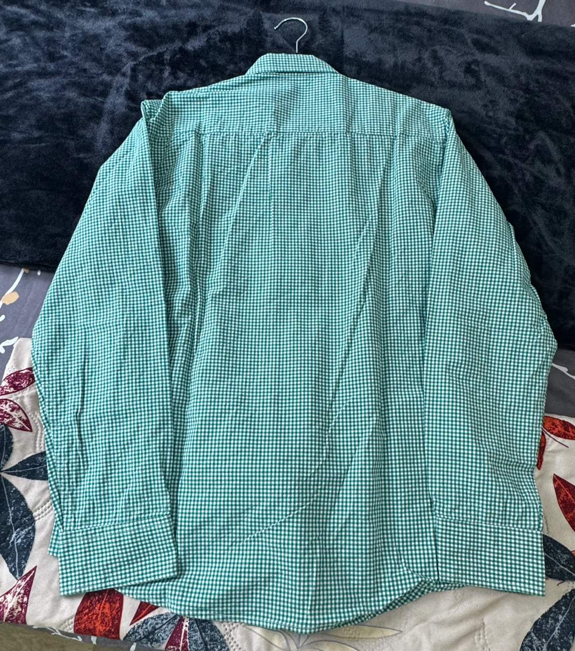 Lacoste Green Gingham Button-Down Shirt - photo 5