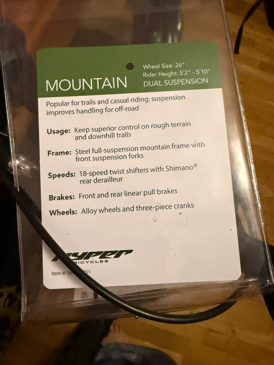 Hyper Shocker 26 Mountain Bike - photo 4