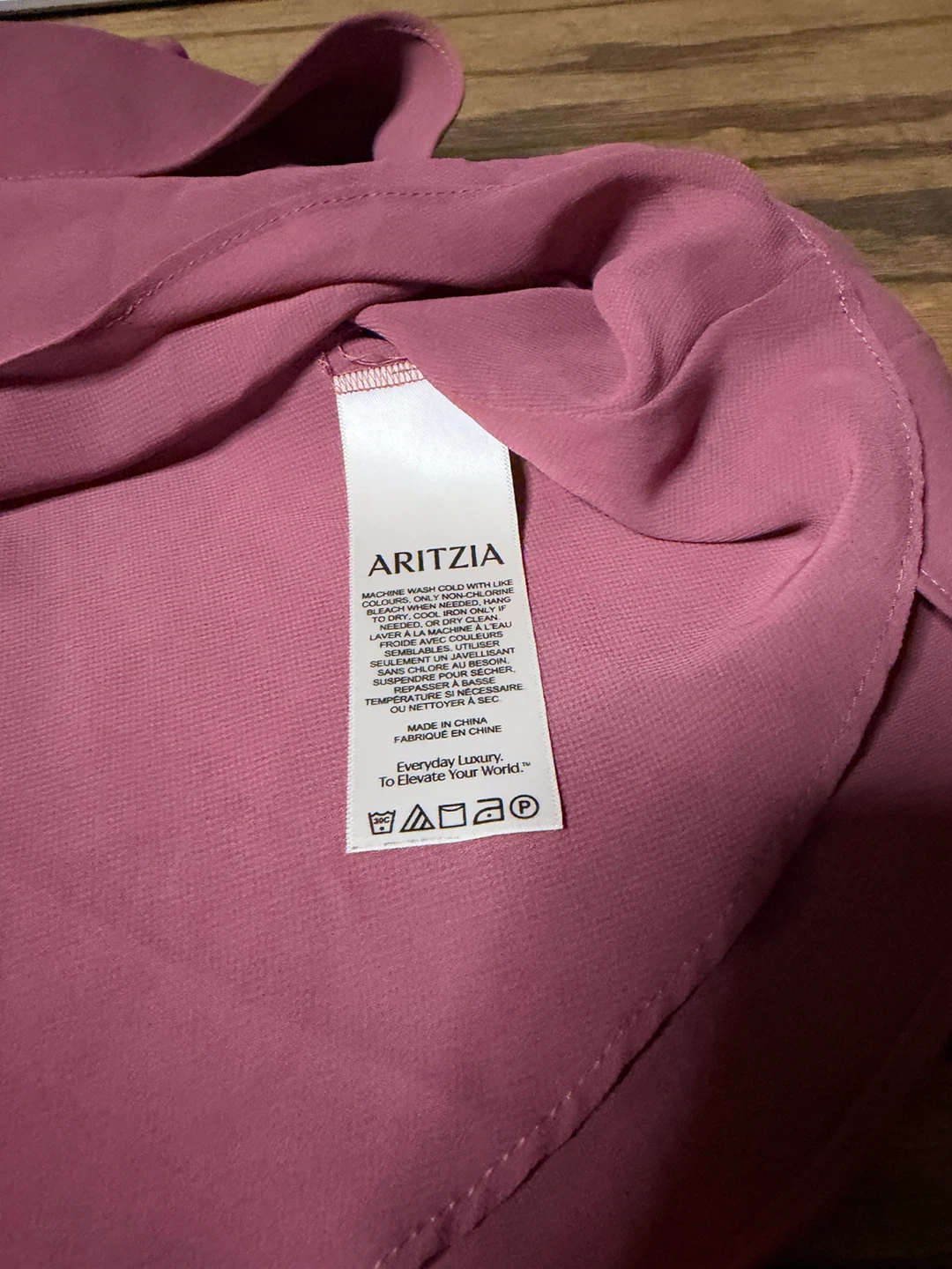 Wilfred Dusty Rose Flutter-Sleeve Top - photo 2