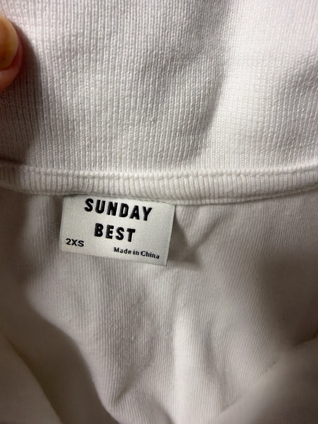 Sunday Best White Long Sleeve Polo - photo 2