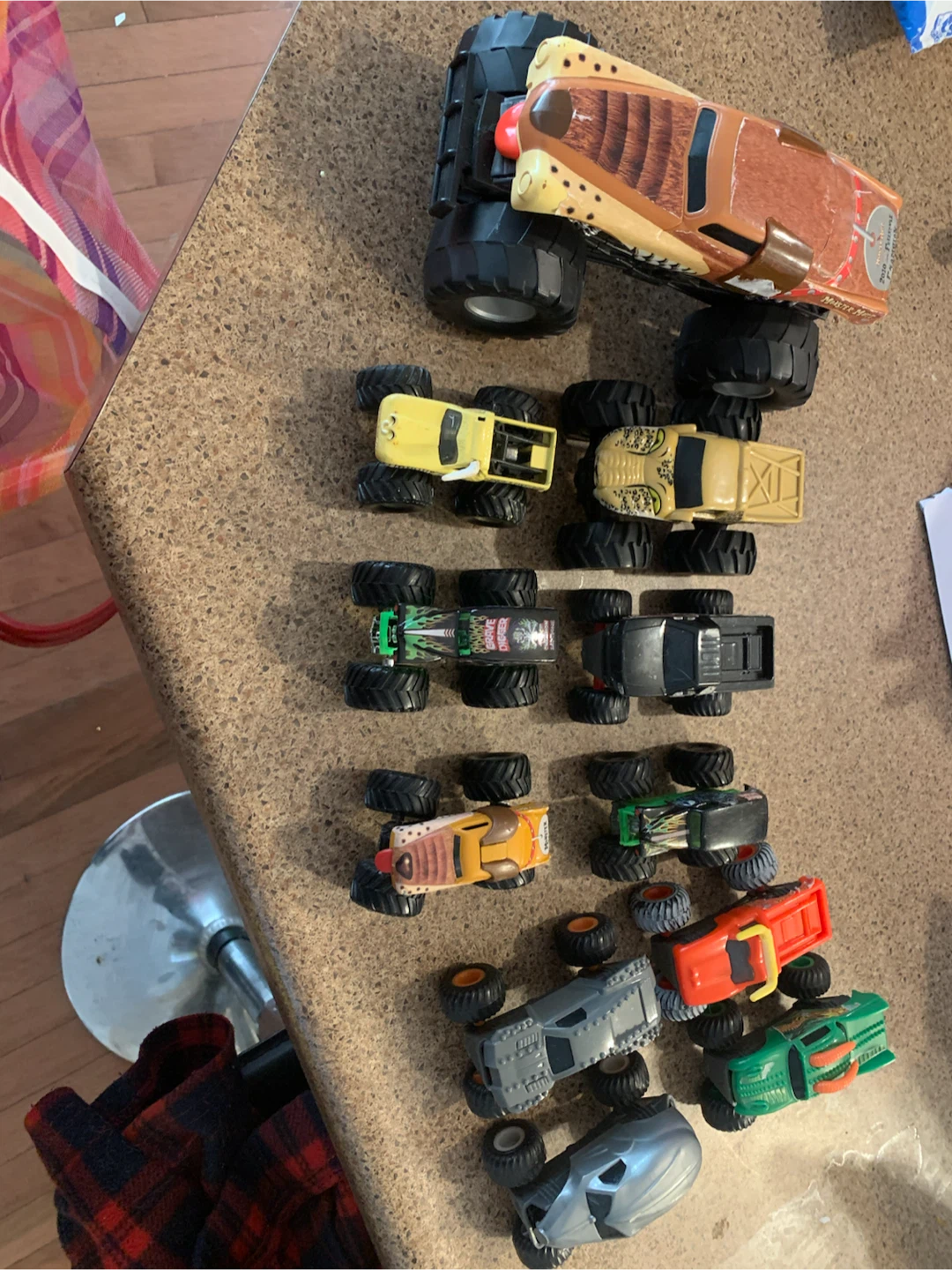 Monster Jam truck toy collection