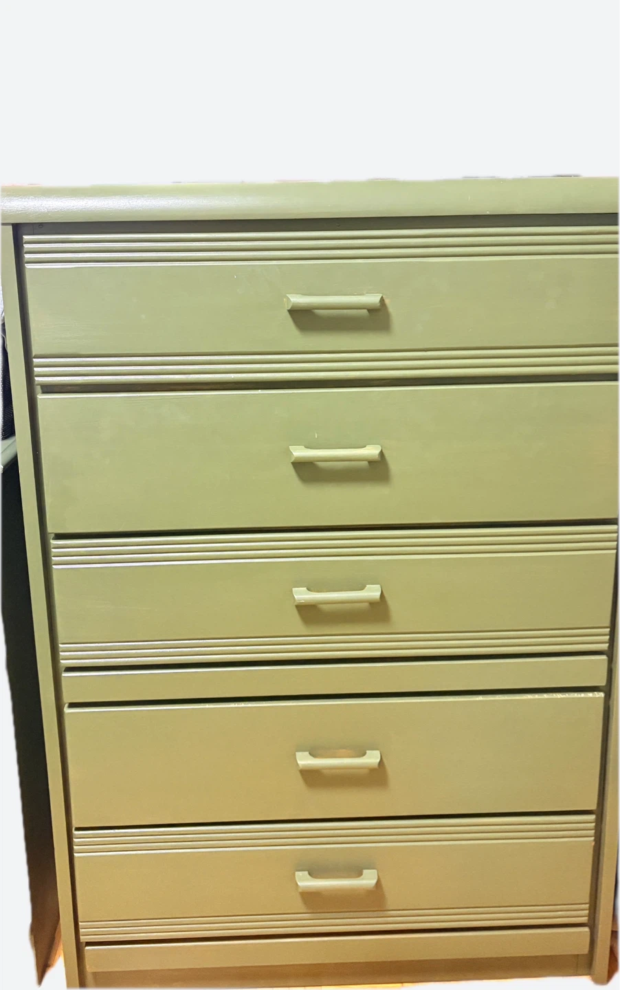 Five-Drawer Sage Green Dresser - photo 2