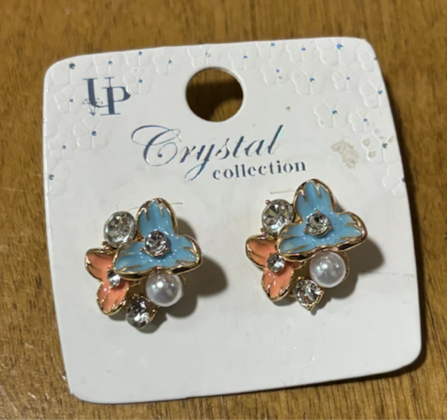 NEW-CLEARANCE-UP Crystal Collection Floral Earrings