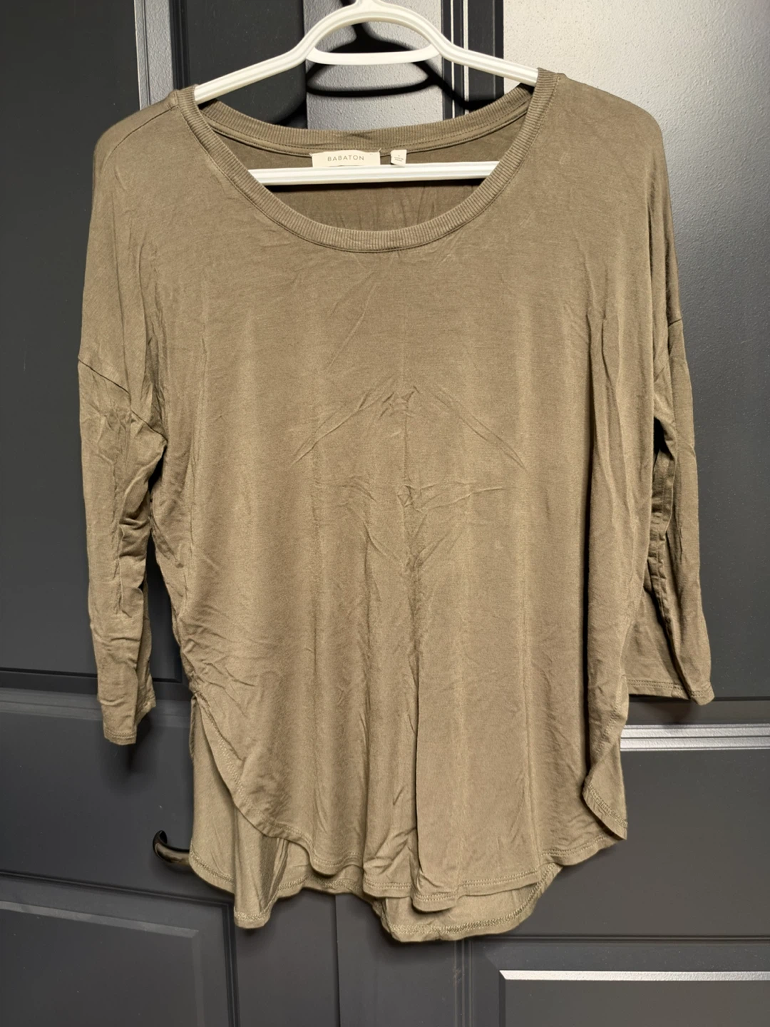 Babaton Brown Long Sleeve Top