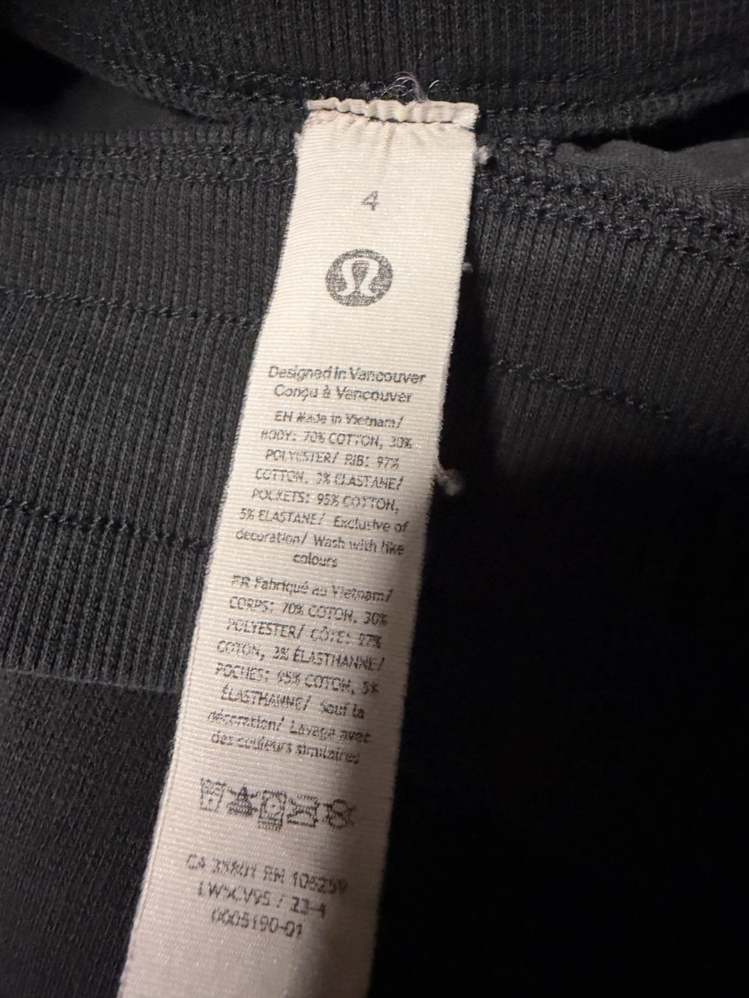 Lululemon Black Joggers Size 4 - photo 2