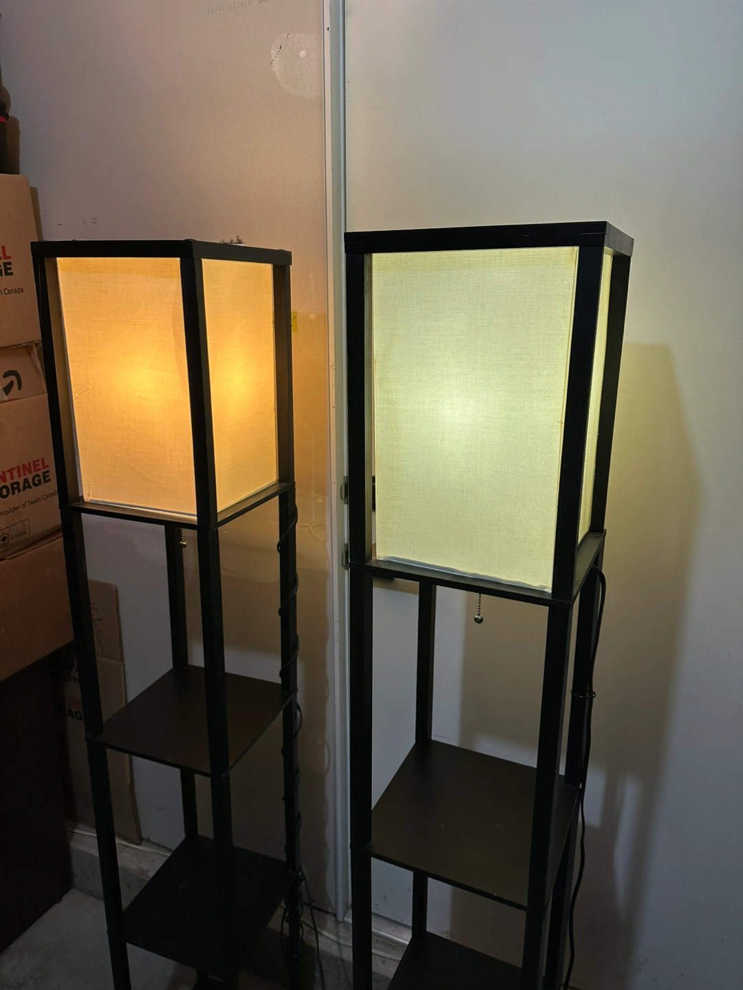 Pair of Shelf Floor Lamps - photo 2