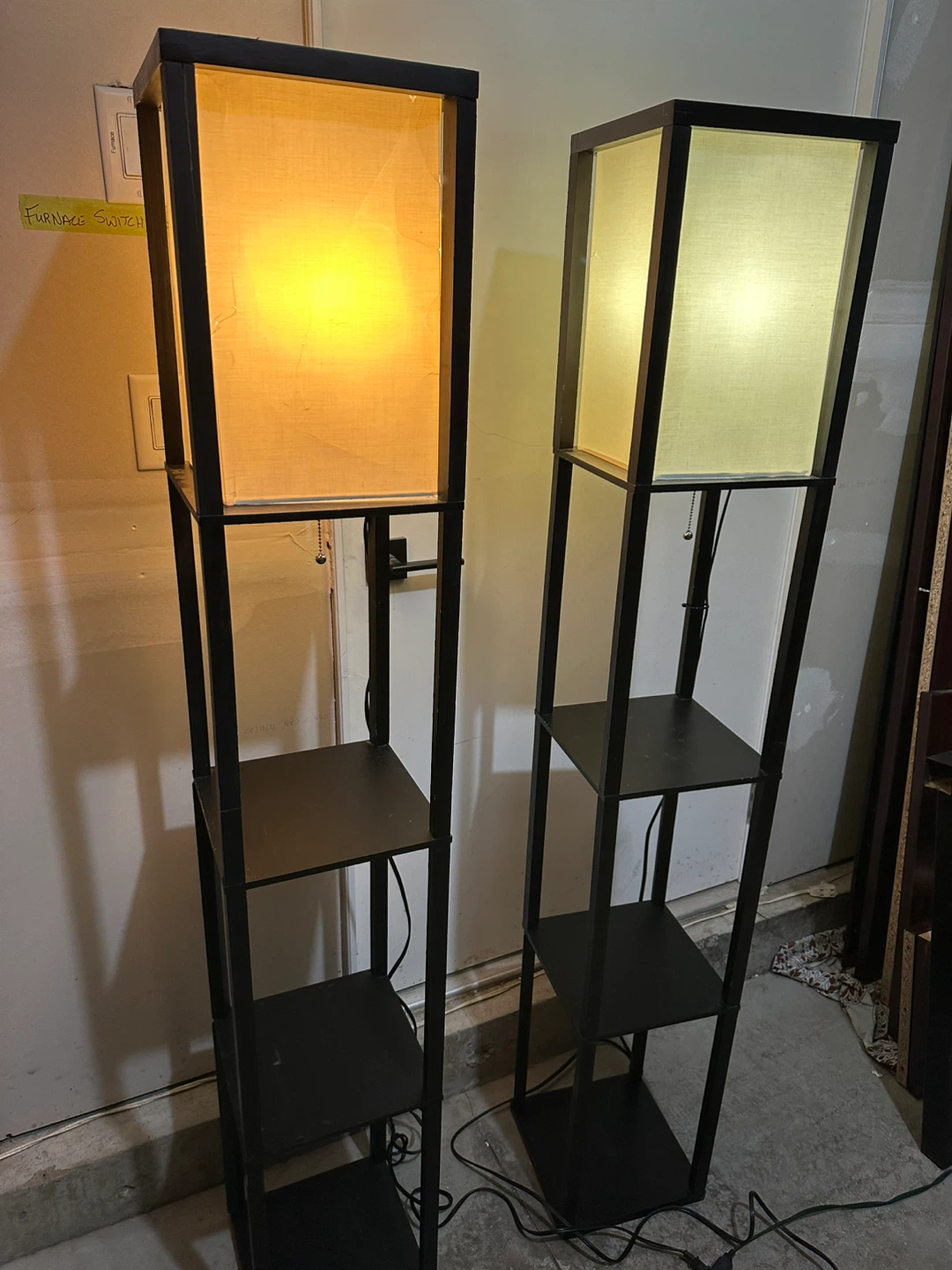 Pair of Shelf Floor Lamps - photo 3