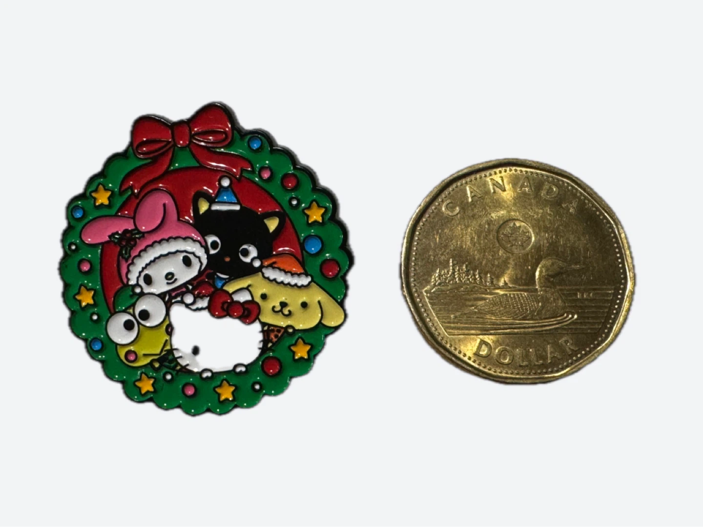 Sanrio Christmas Wreath Enamel Pin - photo 2